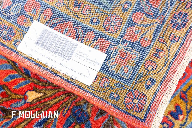 Tappeto Piccolo Persiano Antico Kashan Manchester n°:18012832