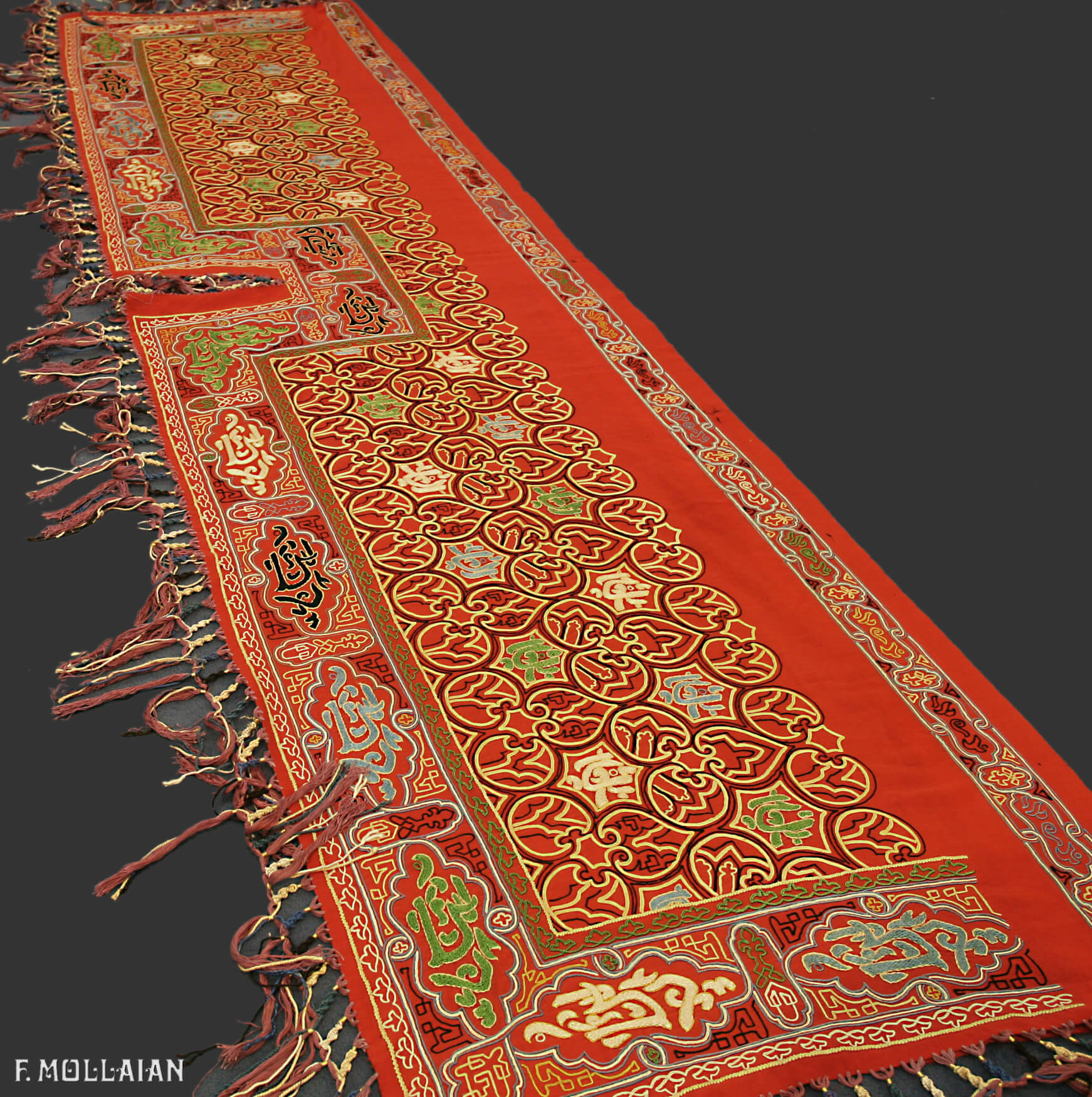Textil Persischer Antiker Rashti-Duzi n°:23635106