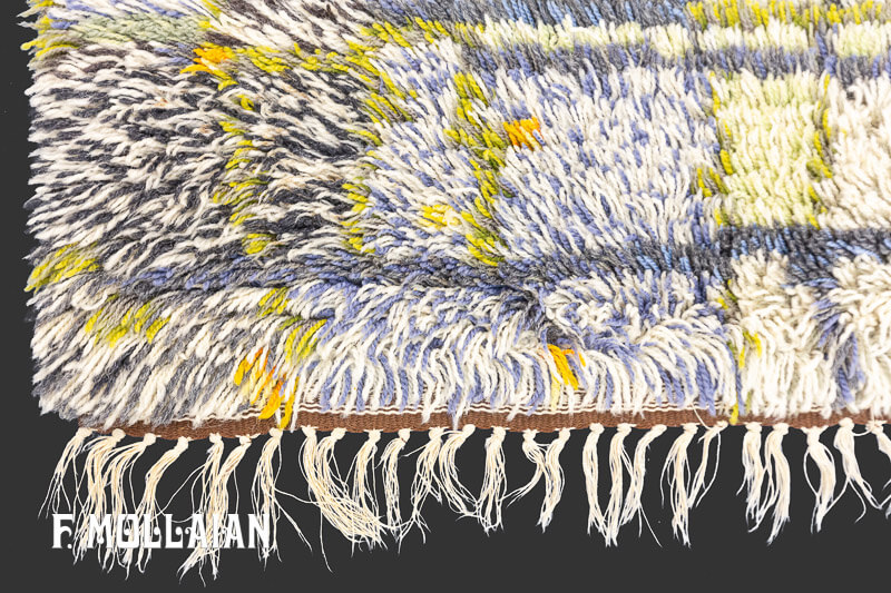Vintage Swedish Rya Rug n°:34123944