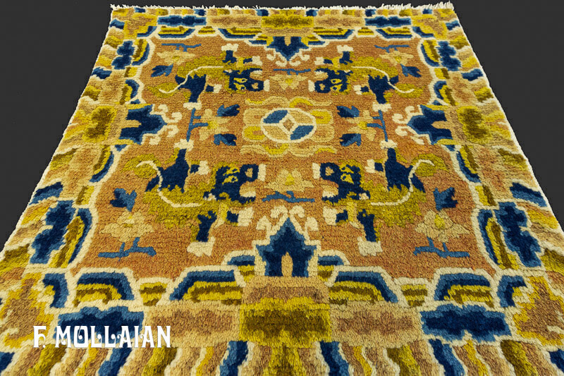 Petit Tapis Tibétain Antique n°:35069106
