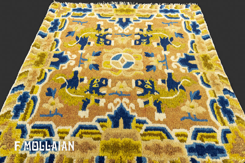 Petit Tapis Tibétain Antique n°:35069106