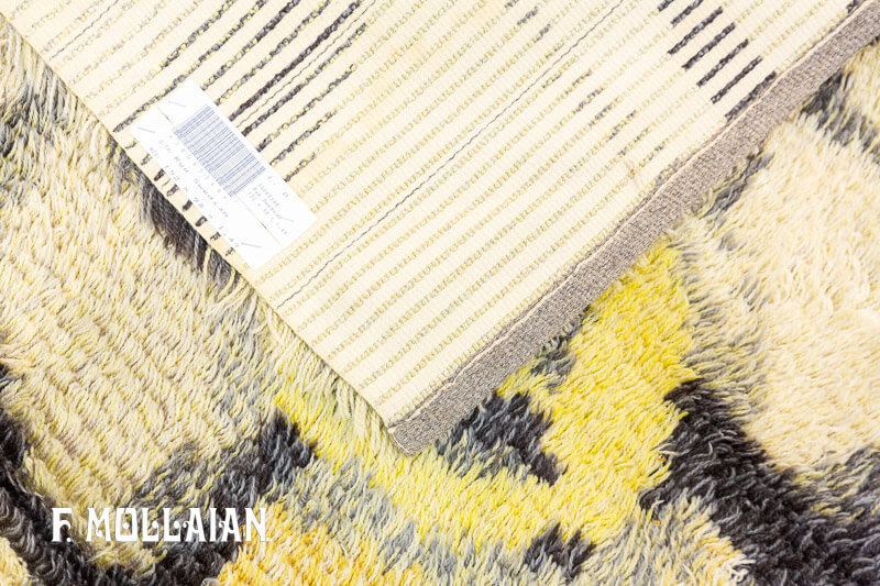 Vintage Swedish Rya Rug n°:38065348