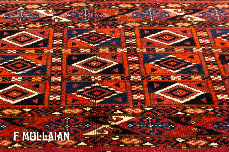 Antique Turkmen Torba Rug n°:39791521