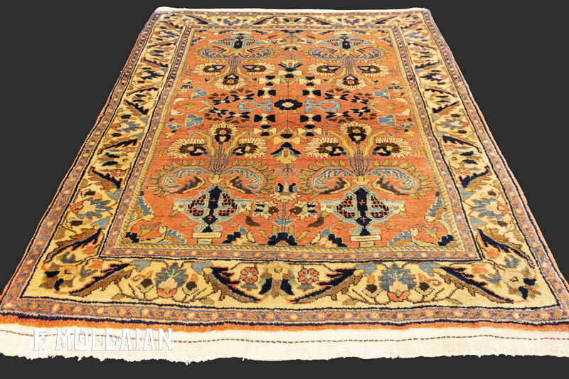 Antique Persian Saruk Small Rug n°:39906486