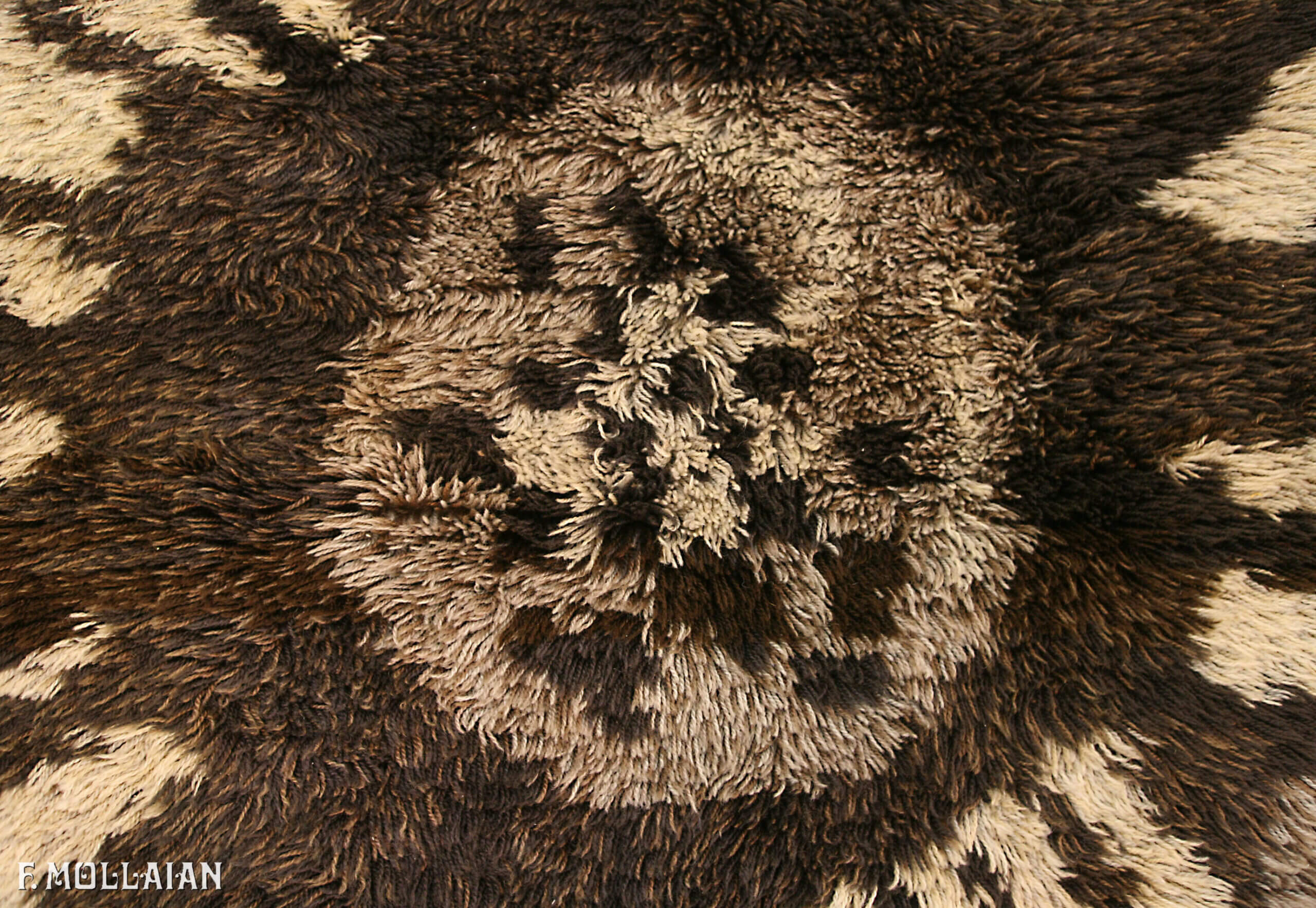 Tapis Suédois Semi-Antique Rya n°:43344740