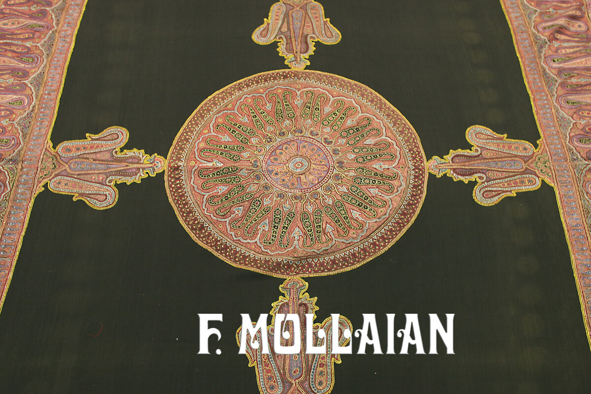 Textile Ancien du Cachemire Indien n°:45662394