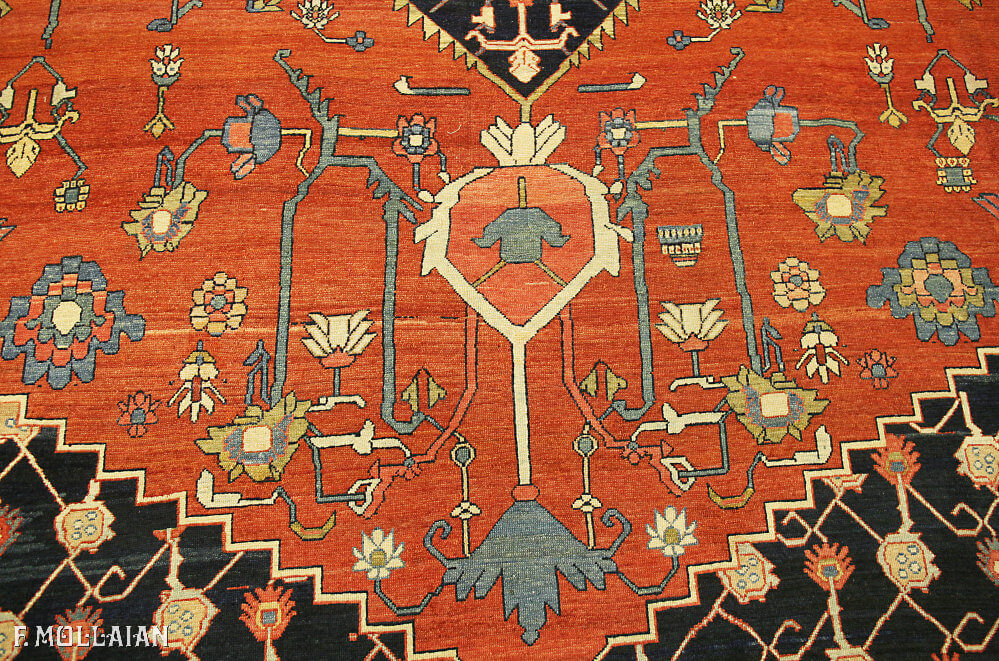 Alfombra Persa Antigua Serapi/Senneh n°:48458688