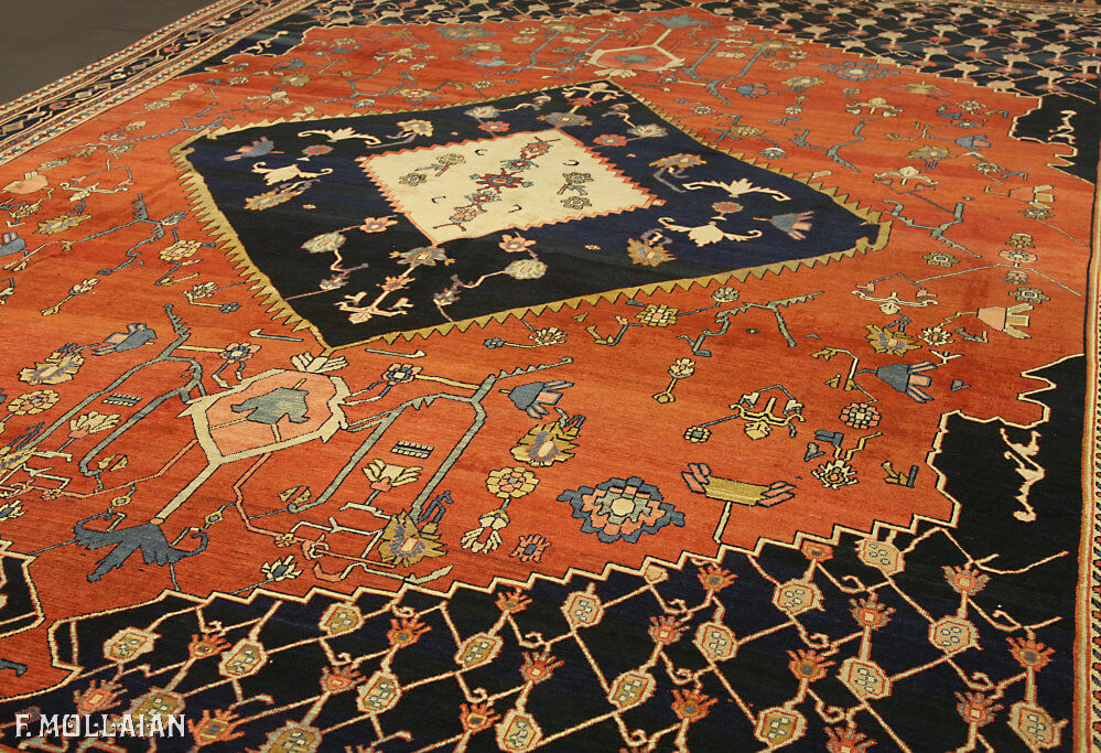 Alfombra Persa Antigua Serapi/Senneh n°:48458688