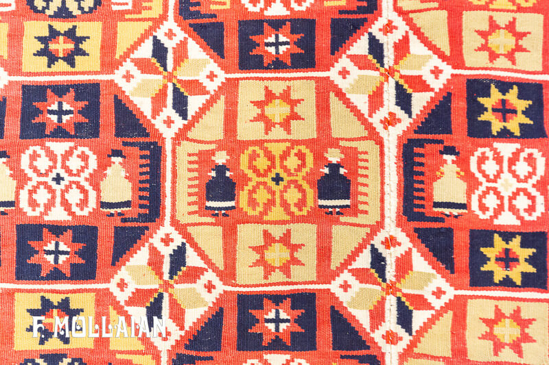 Textile Antique Suédois Rollakan n°:51686576