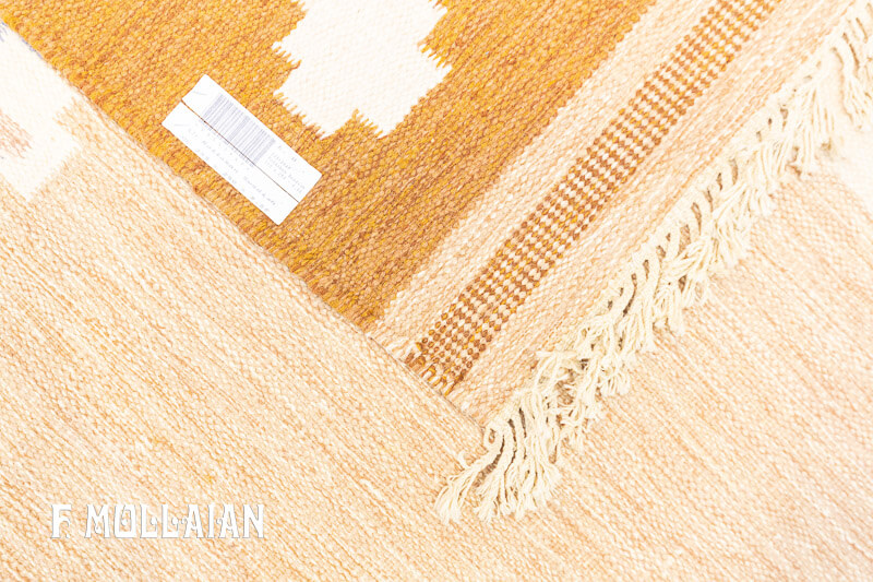 Semi Antique Swedish Kilim Signed GG n°:53513949