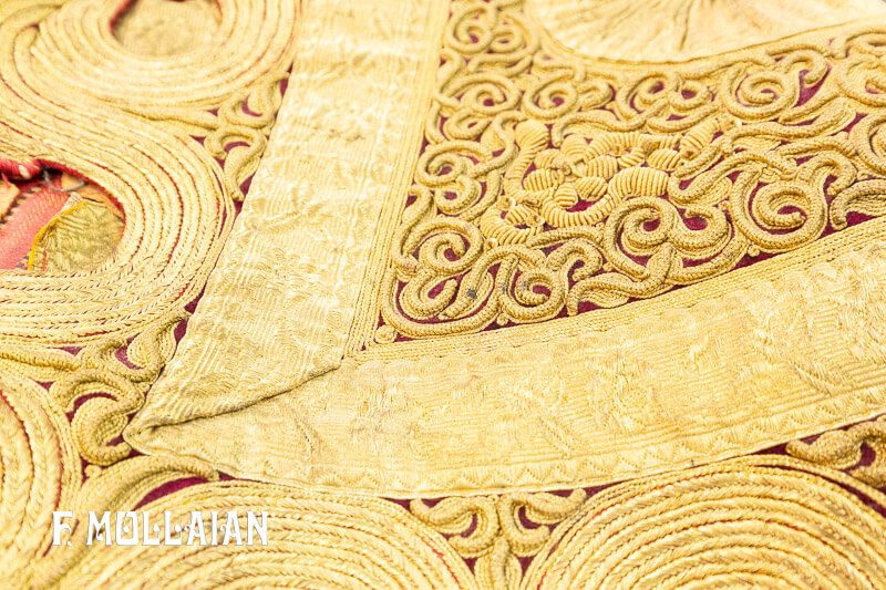 Rare Antique Ottoman (Textile) Goldish Clothing (ZariBaf) n°:53672800