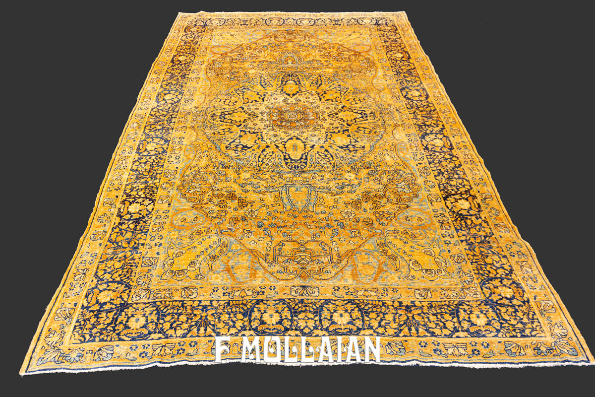 Tapis Persan Kerman Médaillon n°:58797493