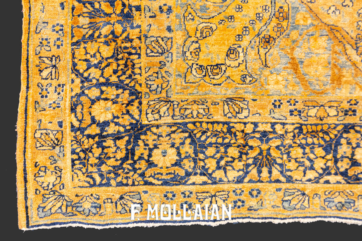 Tapis Persan Kerman Médaillon n°:58797493