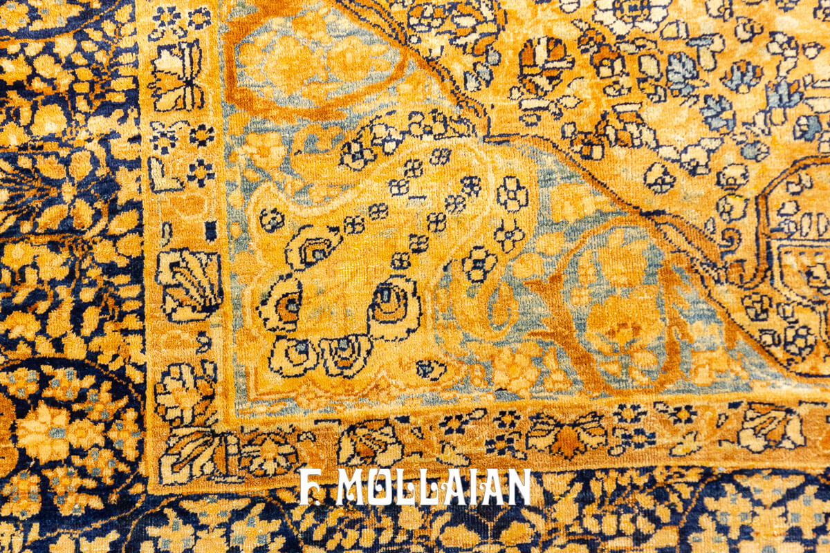 Tapis Persan Kerman Médaillon n°:58797493