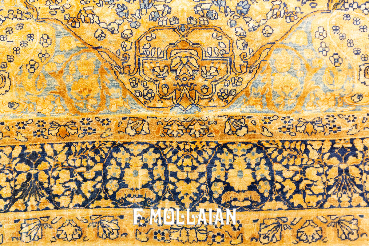 Tapis Persan Kerman Médaillon n°:58797493