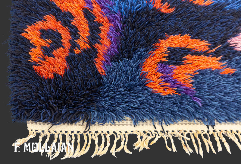 Small Vintage Swedish Rya Rug n°:62156675