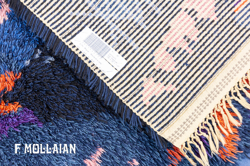 Small Vintage Swedish Rya Rug n°:62156675