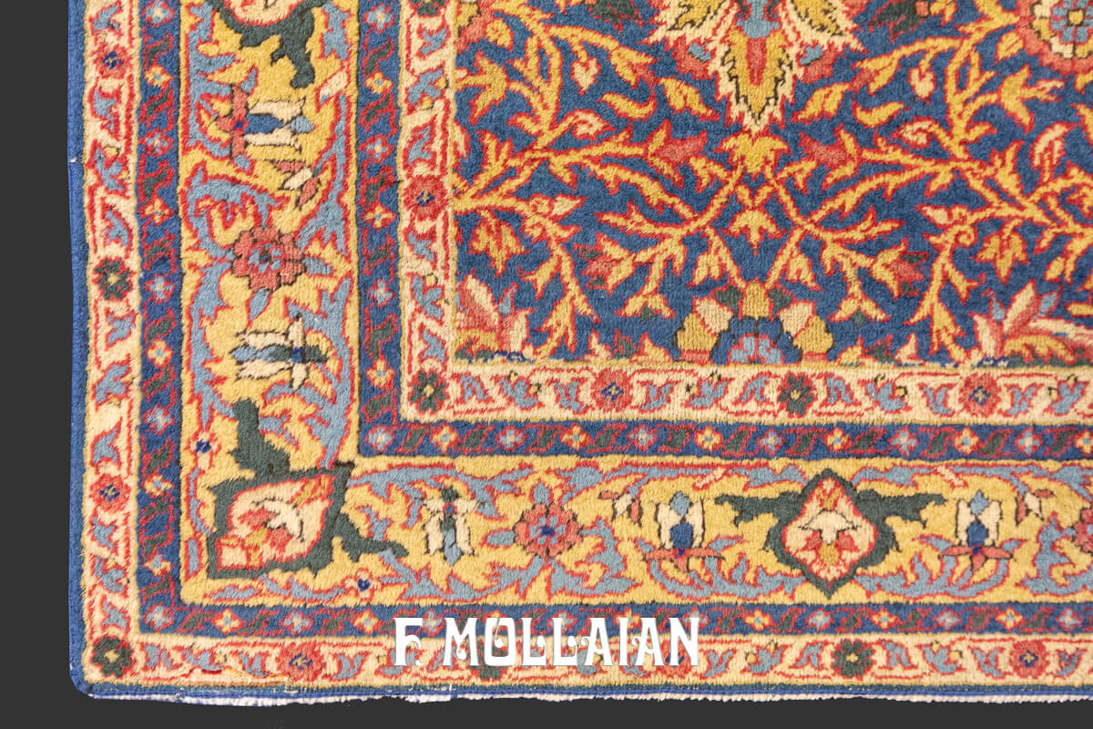 Floral All-over Antique Persian Hand-knotted Kerman Ravar Rug n°:69065869
