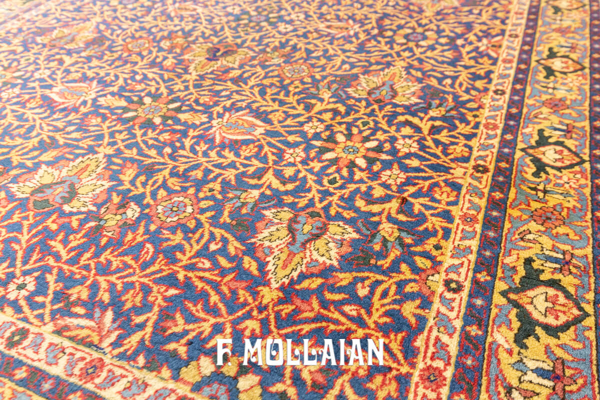 Floral All-over Antique Persian Hand-knotted Kerman Ravar Rug n°:69065869