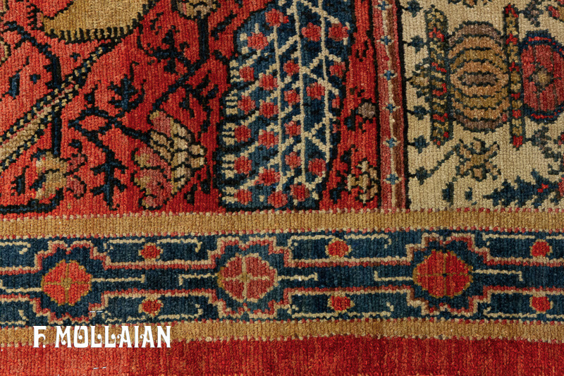 Tappeto Figurativo Persiano Antico Mishan con Design Raro n°:75406777