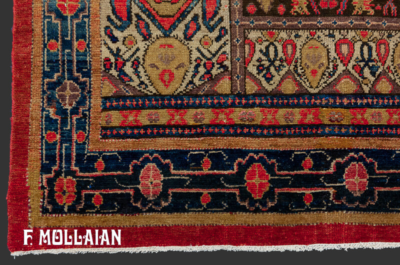Tappeto Figurativo Persiano Antico Mishan con Design Raro n°:75406777