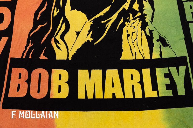 Textile Vintage Estampé Sud Américain, « Bob Marley » n°:77612282