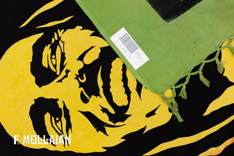 Textile Vintage Estampé Sud Américain, « Bob Marley » n°:77612282