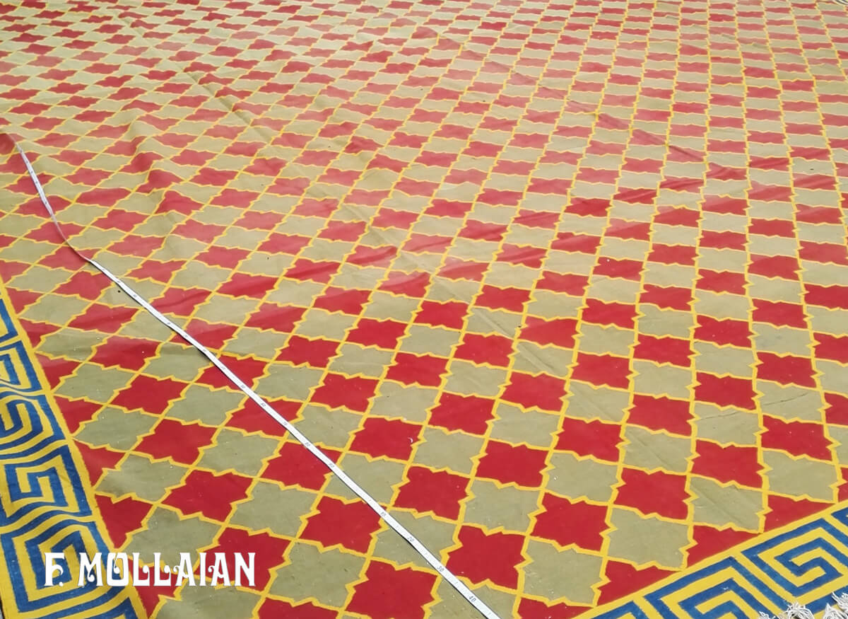 A Massive Antique Indian Dhurrie Kilim n°:88682773
