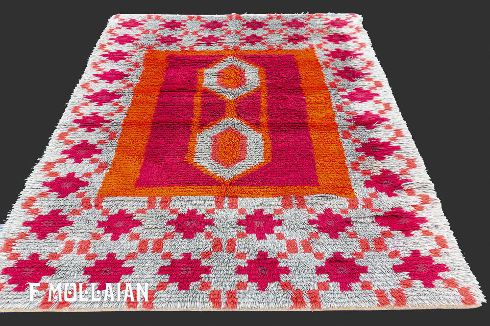 Rya Swedish Vintage Rug n°:91681343