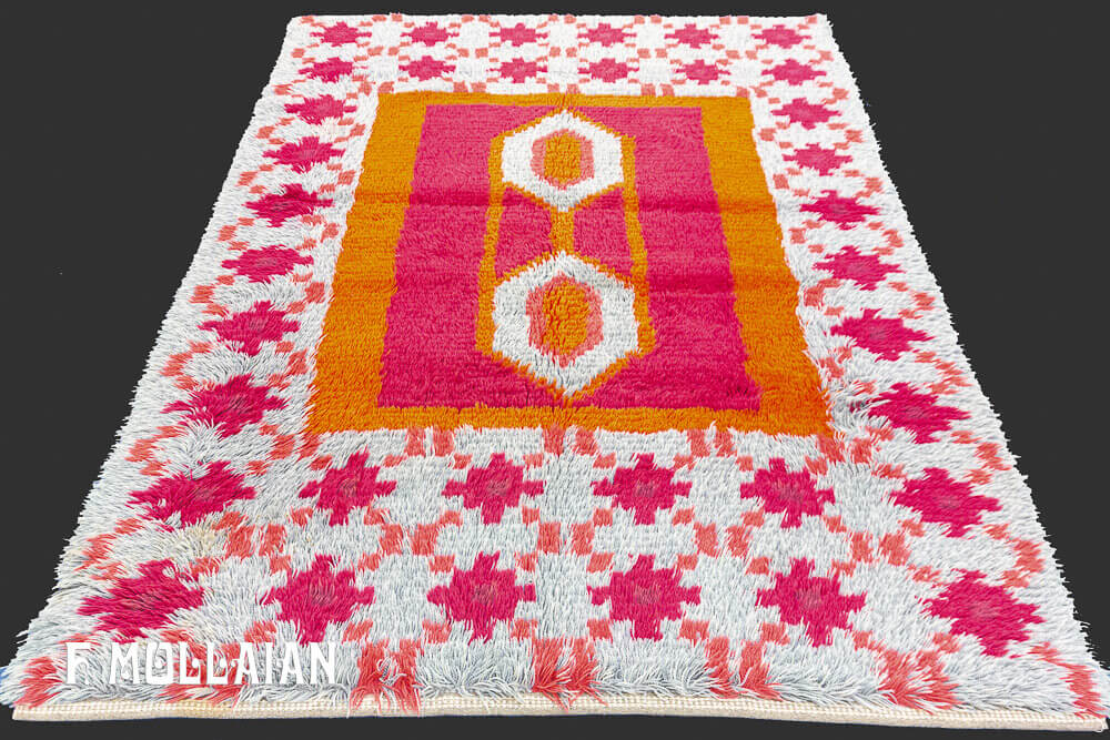 Rya Swedish Vintage Rug n°:91681343