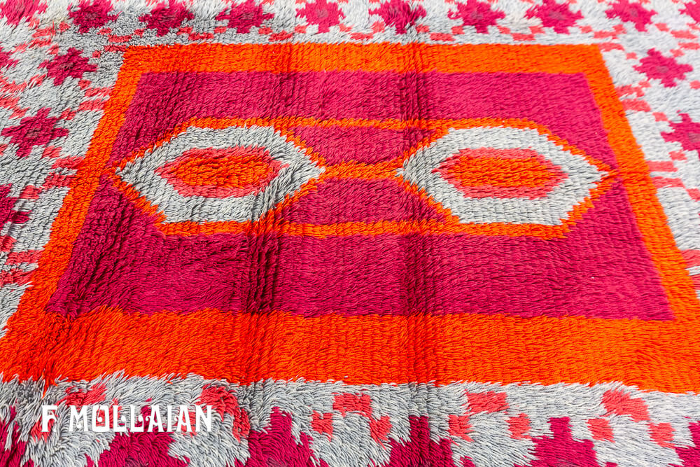 Rya Swedish Vintage Rug n°:91681343
