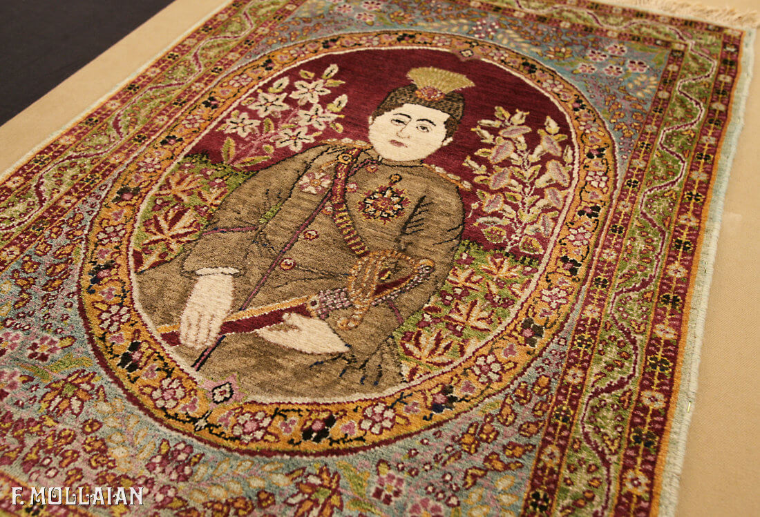 Alfombra Persa Antigua Kerman Ravar n°:91871554