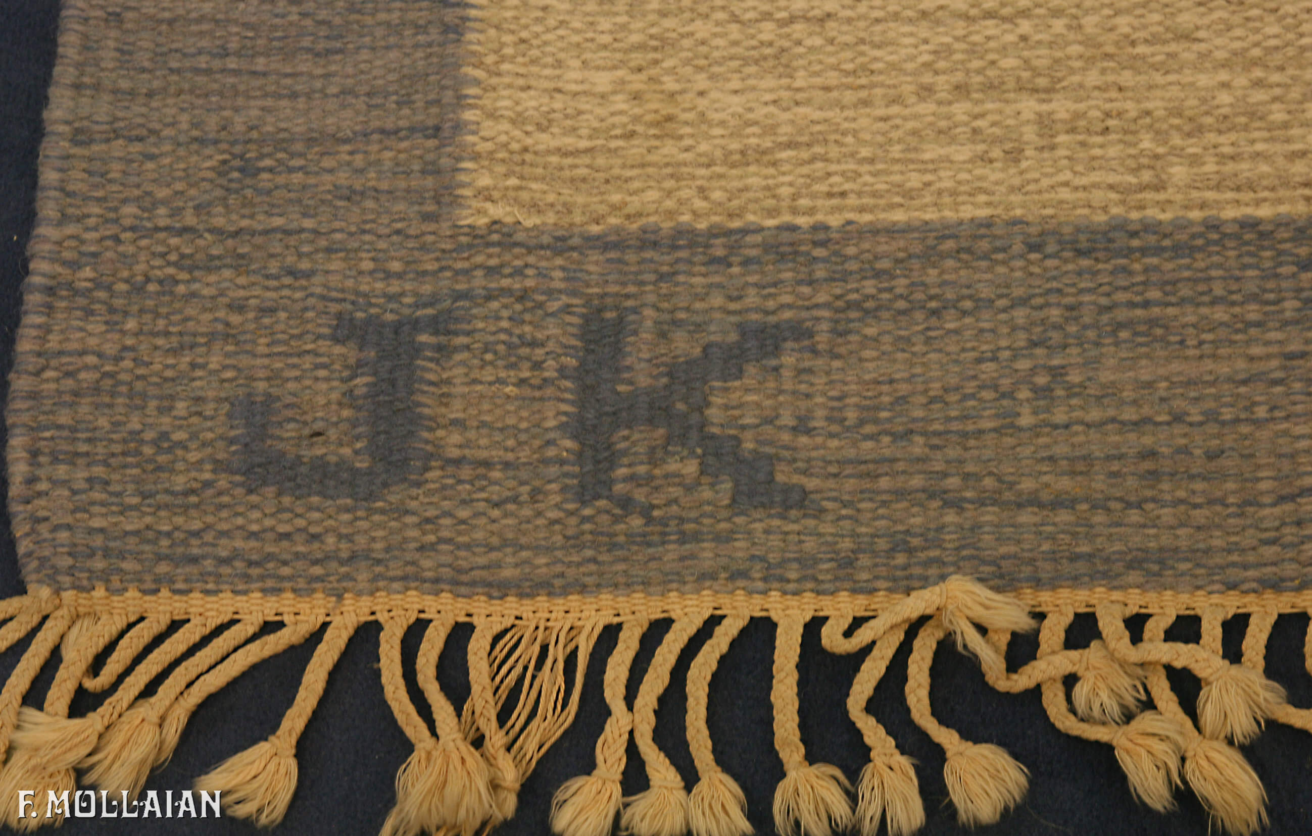 Semi-Antique Suédois Kilim n°:94349980
