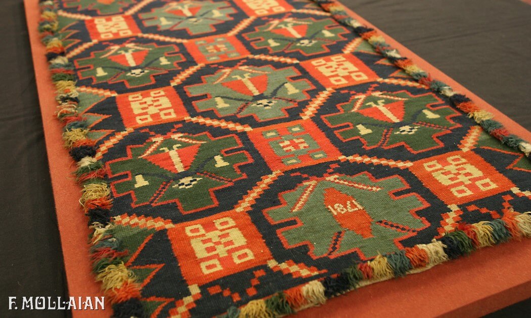 Tapis Kilim Suédois Rollakan n°:96367318