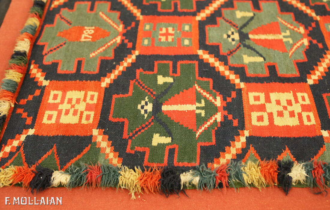 Tapis Kilim Suédois Rollakan n°:96367318