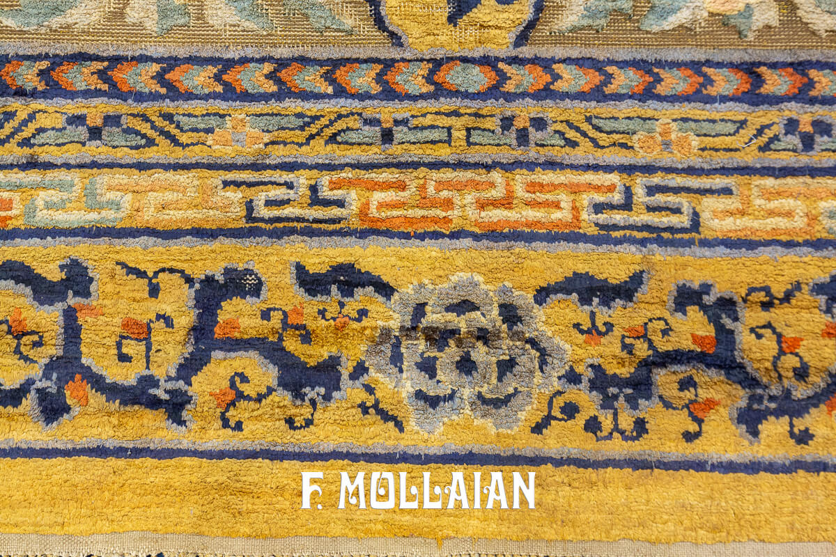 Tapis de Soie et Fil de Métal du Palais Impérial, Signé n°:10783232