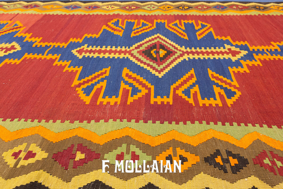 Kilim Rug Shirvan Beige/Brown Color n°:246