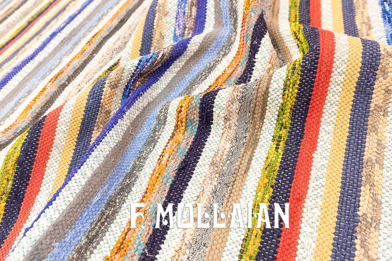 Tappeto Kilim Svedese Multicolore n°:305898