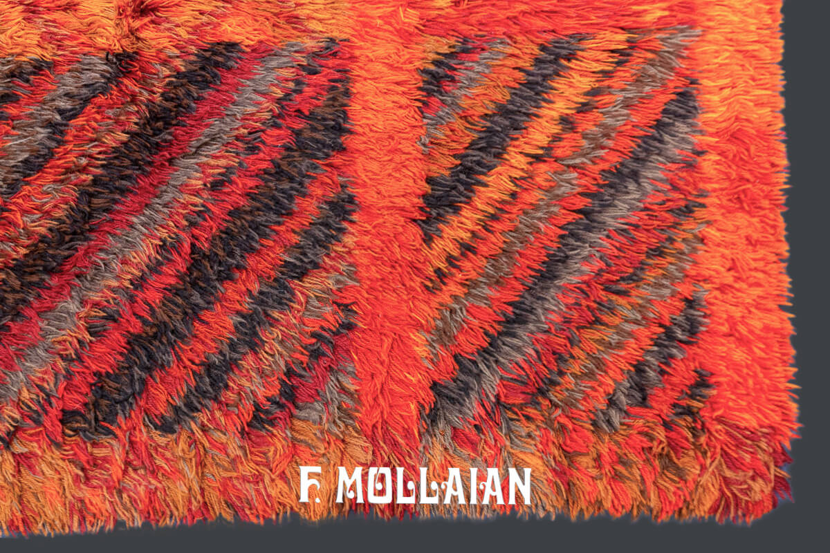 Rya Rug Swedish Red Color n°:385446