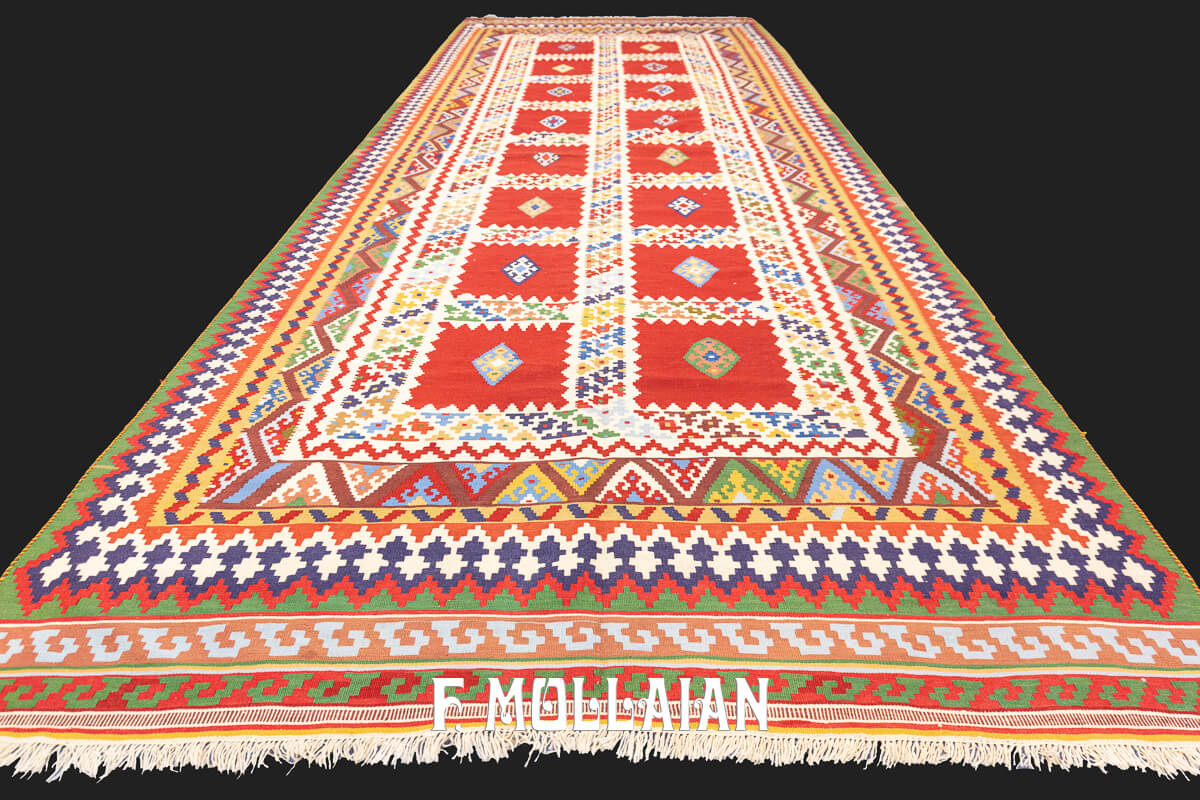 Tapis Kilim Shiraz Multicolore n°:409