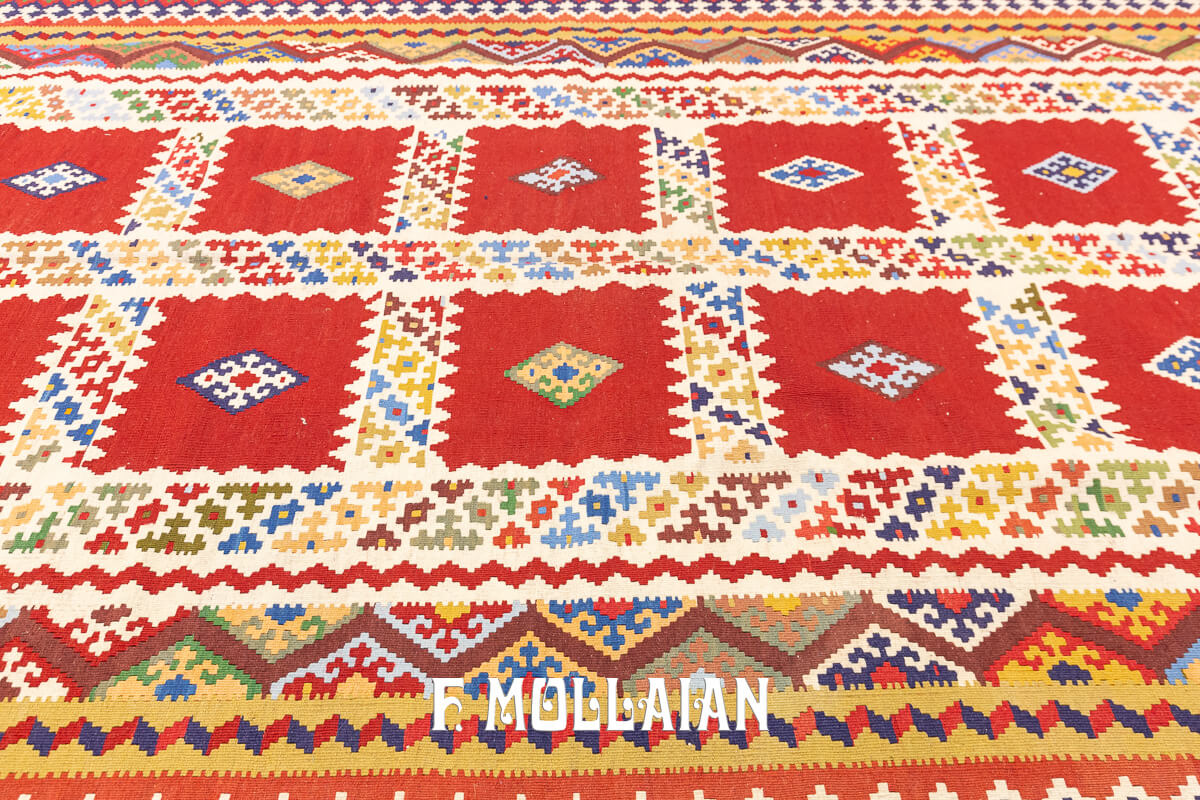 Tapis Kilim Shiraz Multicolore n°:409