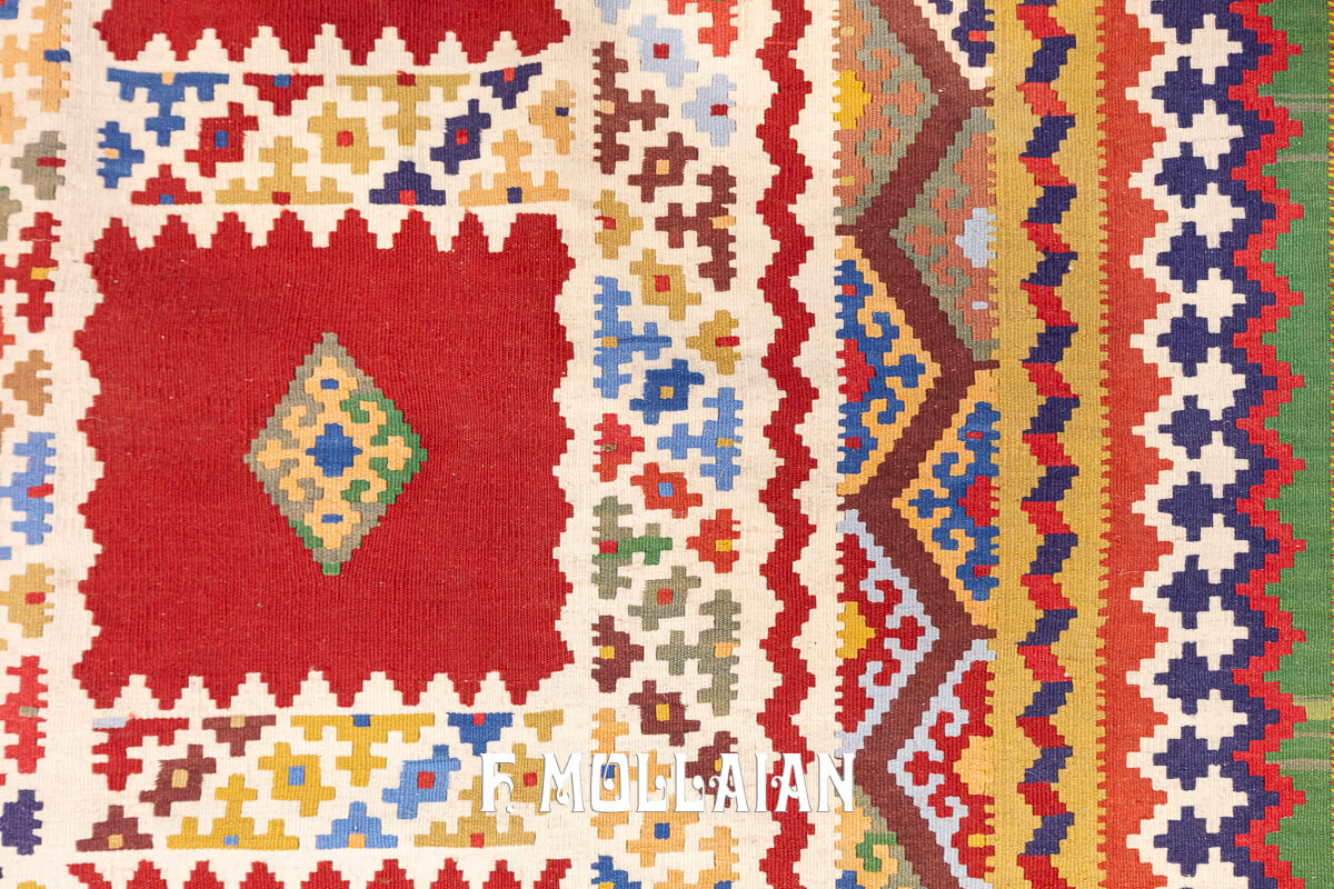 Tapis Kilim Shiraz Multicolore n°:409