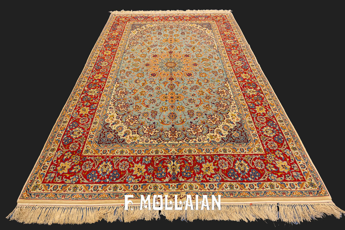 Antique Isfahan Rug Silk Warp n°:42797440