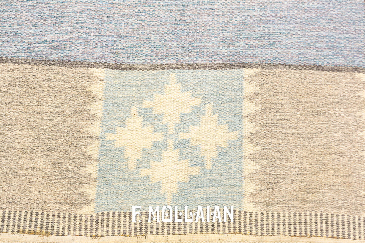 Tapis Scandinave Kilim Rollakan Couleur Pastel n°:469066