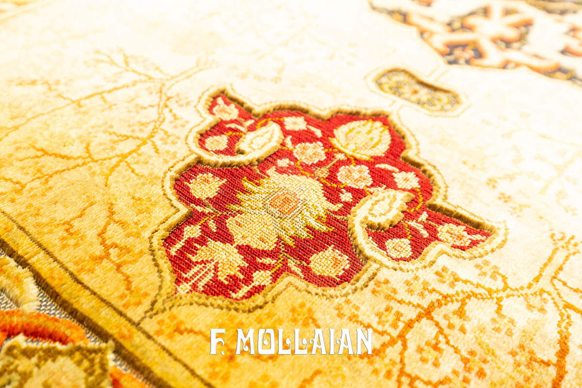 Koum Kapi Rug Extremely Fine Turkish Signed (Silk, Metal and Jewelry)- NOT FOR SALE