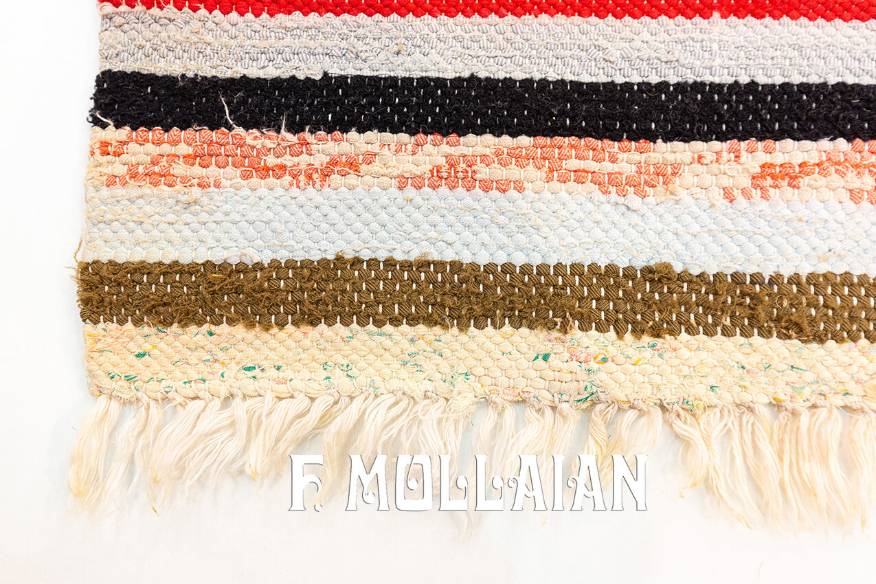 Tapis Scandinave Kilim Rollakan n°:676989