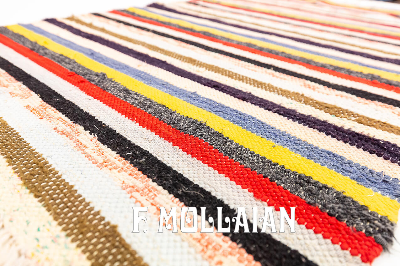 Tapis Scandinave Kilim Rollakan n°:676989