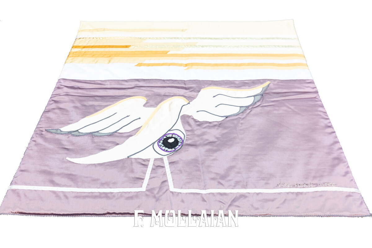 Textile Vintage Signé Dorris Funcke 1.6.1988 n°:698569