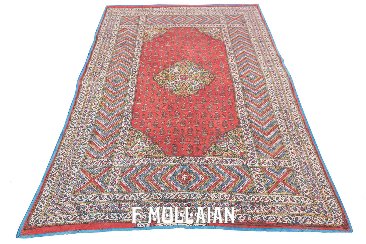 Textile Antique Kalamkari Signé n°:814129