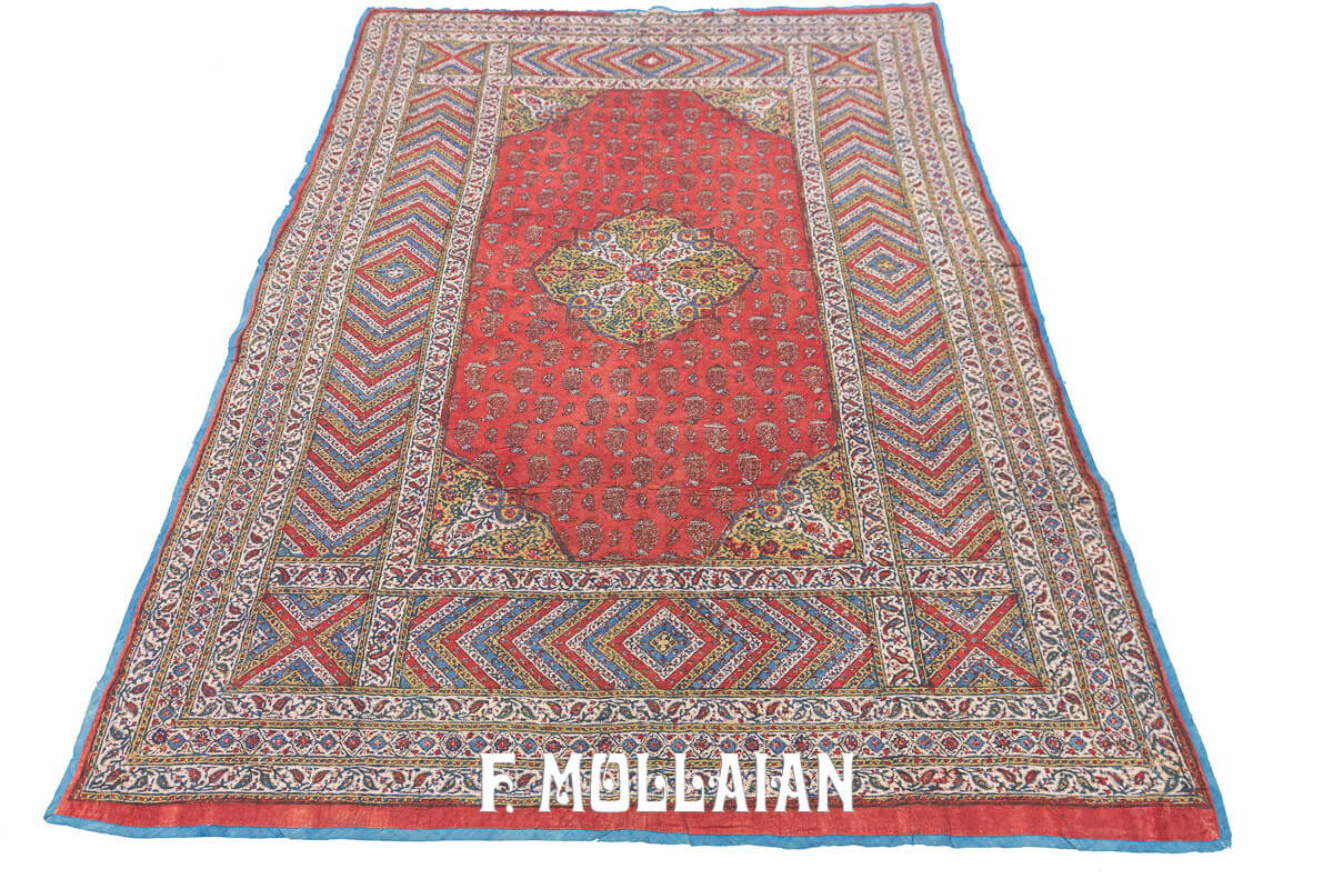 Textile Antique Kalamkari Signé n°:814129